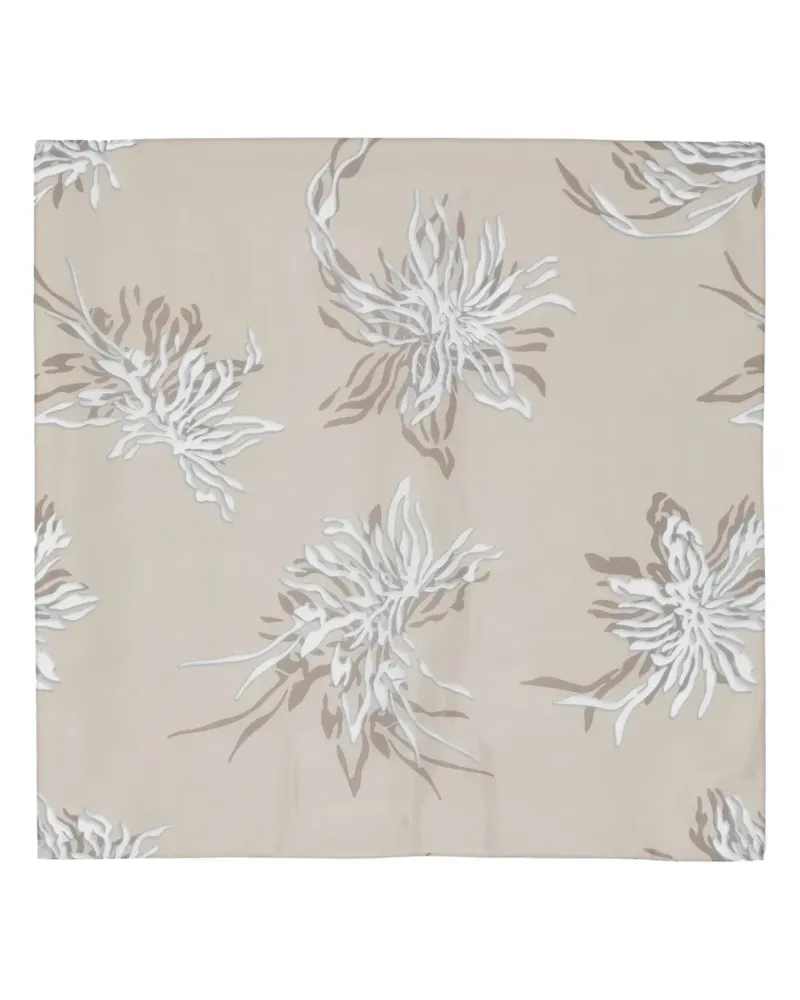 Brunello Cucinelli Halstuch mit Blumen-Print - Nude Nude