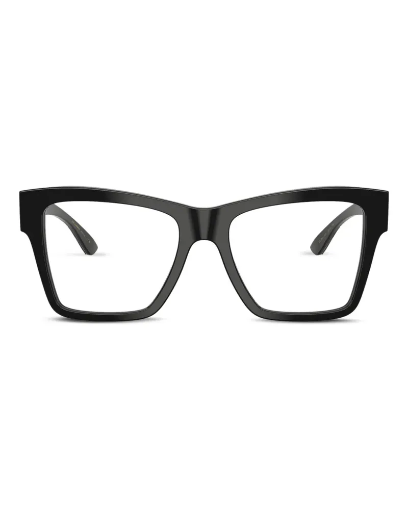 Dolce & Gabbana Brille mit Oversized-Gestell - Schwarz Schwarz