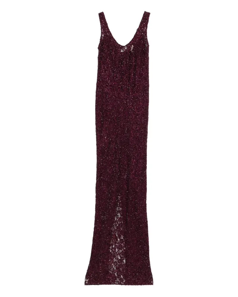 The New Arrivals Ilkyaz Ozel Aela Maxikleid mit Pailletten - Violett Violett
