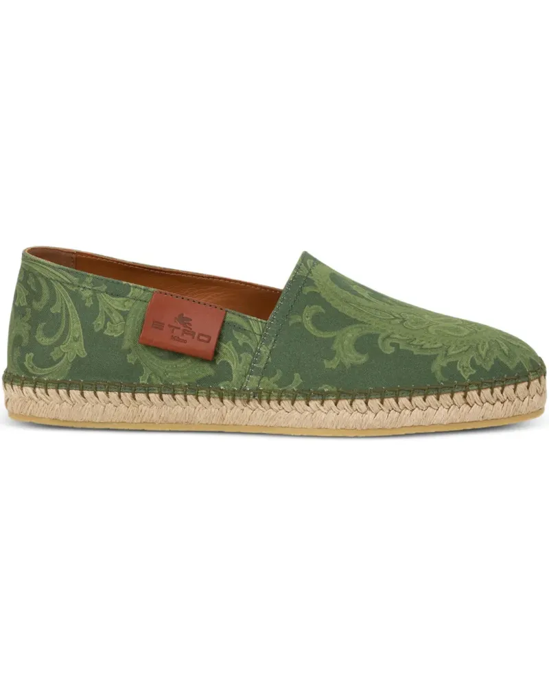 Etro paisley-motif espadrilles - Grün Grün
