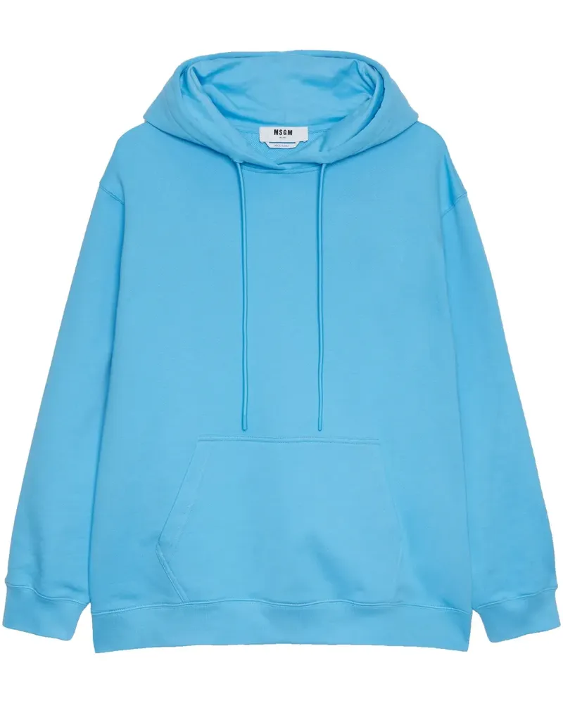 MSGM Hoodie mit Logo-Print - Blau Blau