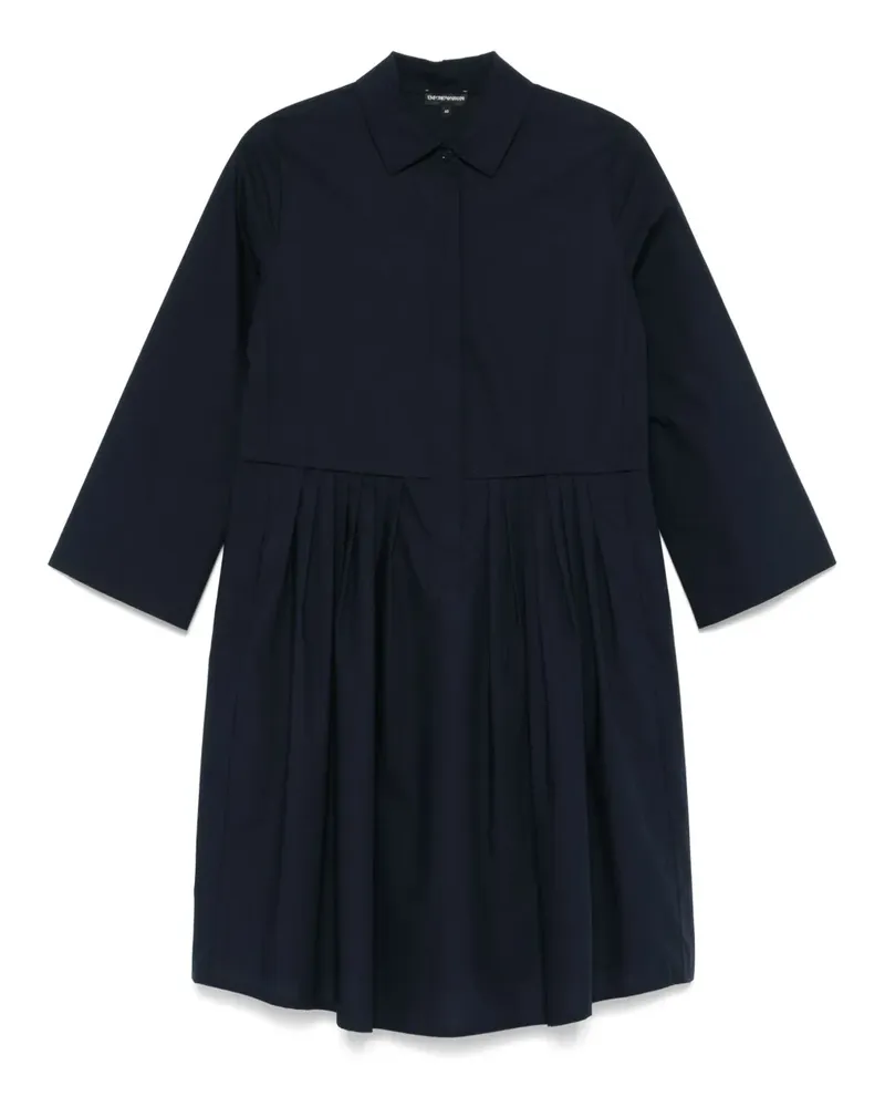 Emporio Armani Minikleid aus Leinen - Blau Blau