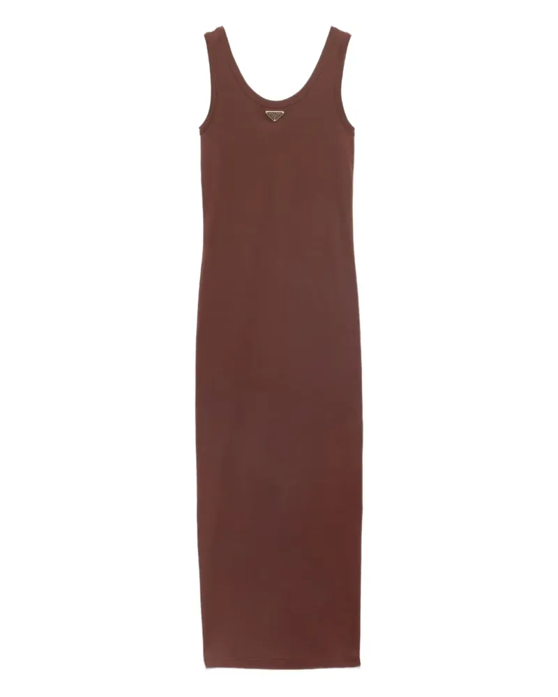 Prada Midikleid aus Jersey - Braun Braun