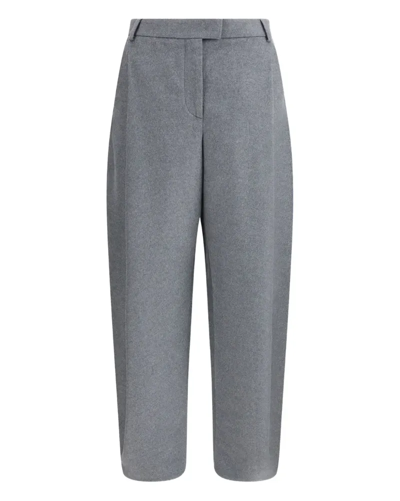 Giorgio Armani Seidenhose mit Falten - Grau Grau