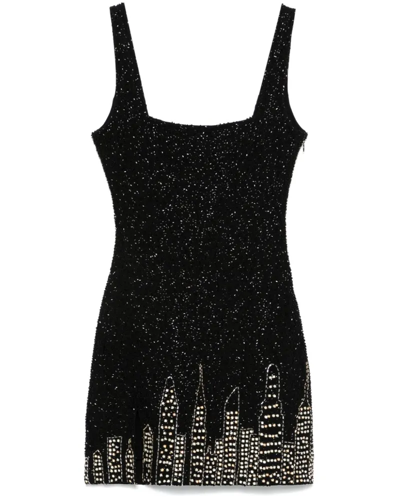 STAUD Le Sable Minikleid - Schwarz Schwarz