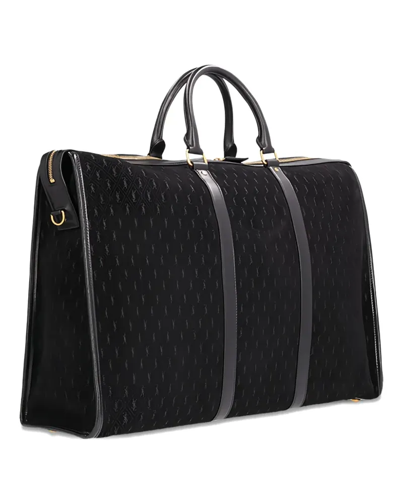 Saint Laurent Reisetasche mit Logo-Muster - Schwarz Schwarz