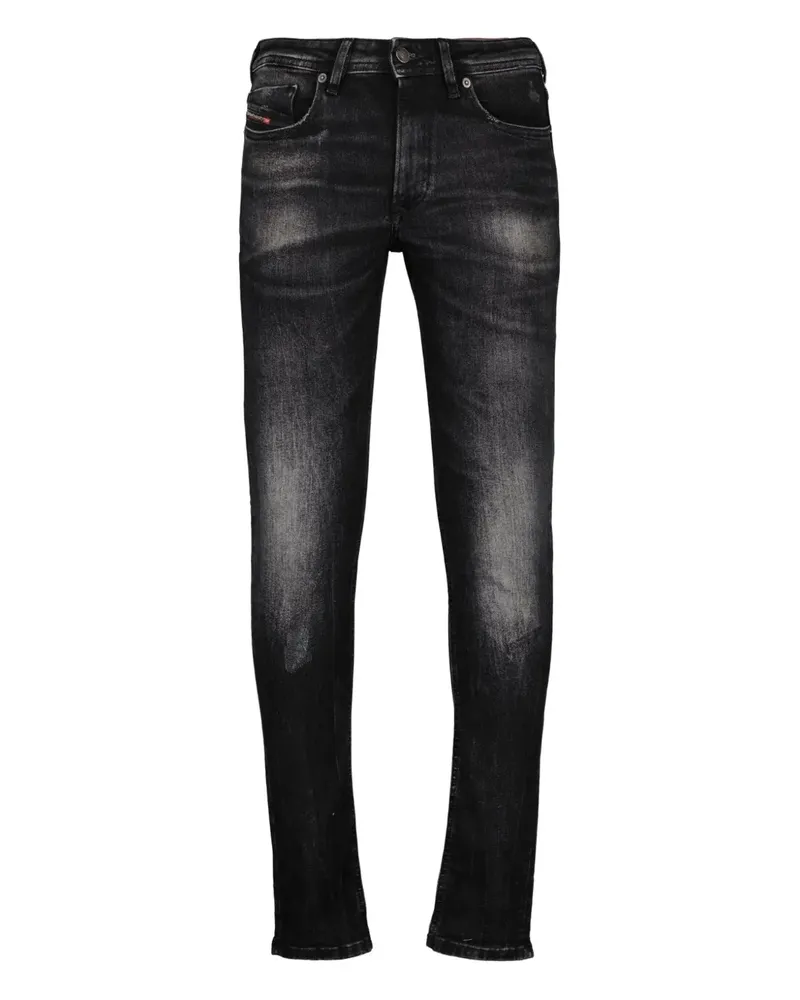 Diesel Ausgeblichene Slim-Fit-Jeans - Schwarz Schwarz