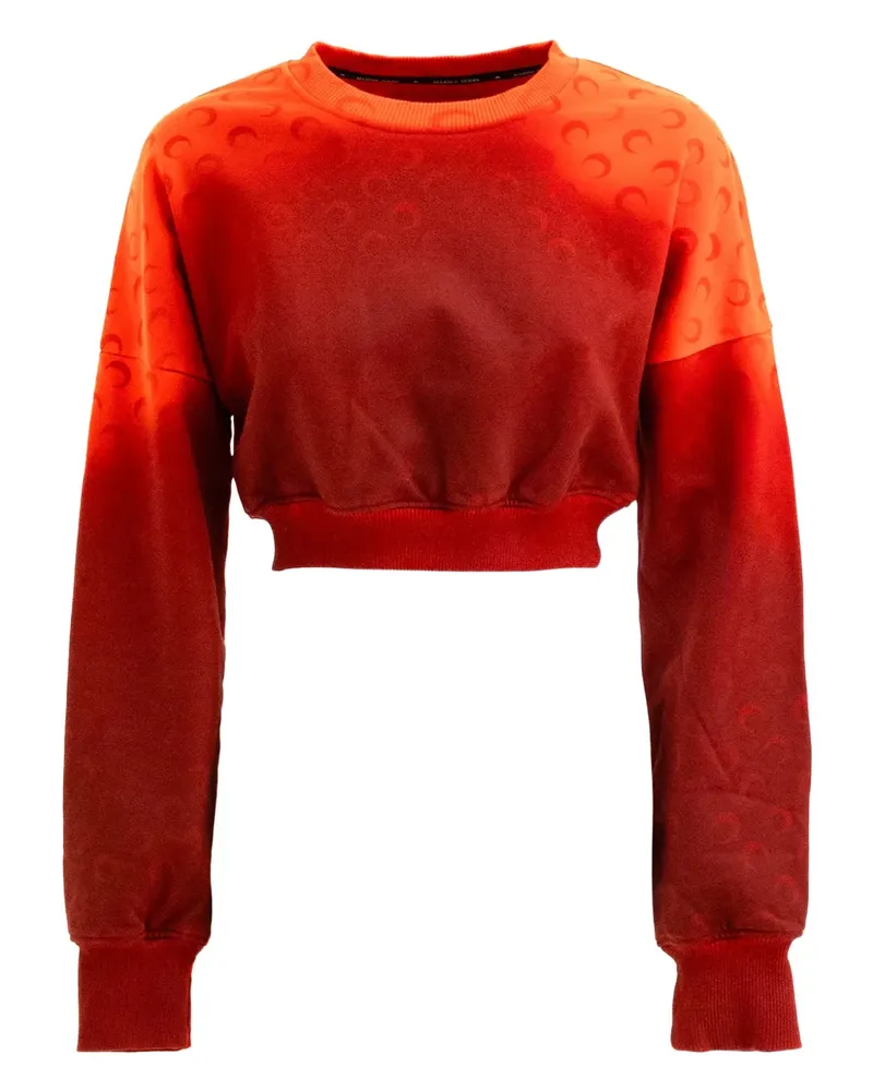 Marine Serre Cropped-Sweatshirt - Rot Rot
