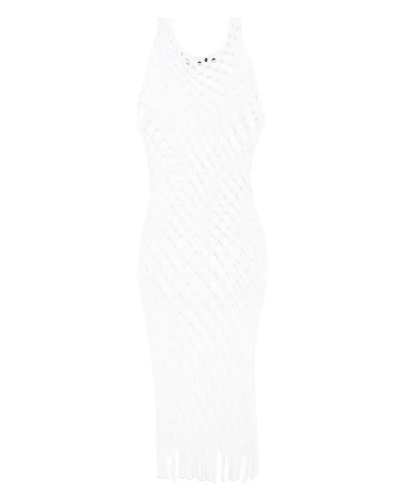 Christopher Esber Gestricktes Trägerkleid aus Mesh - Weiß Weiß