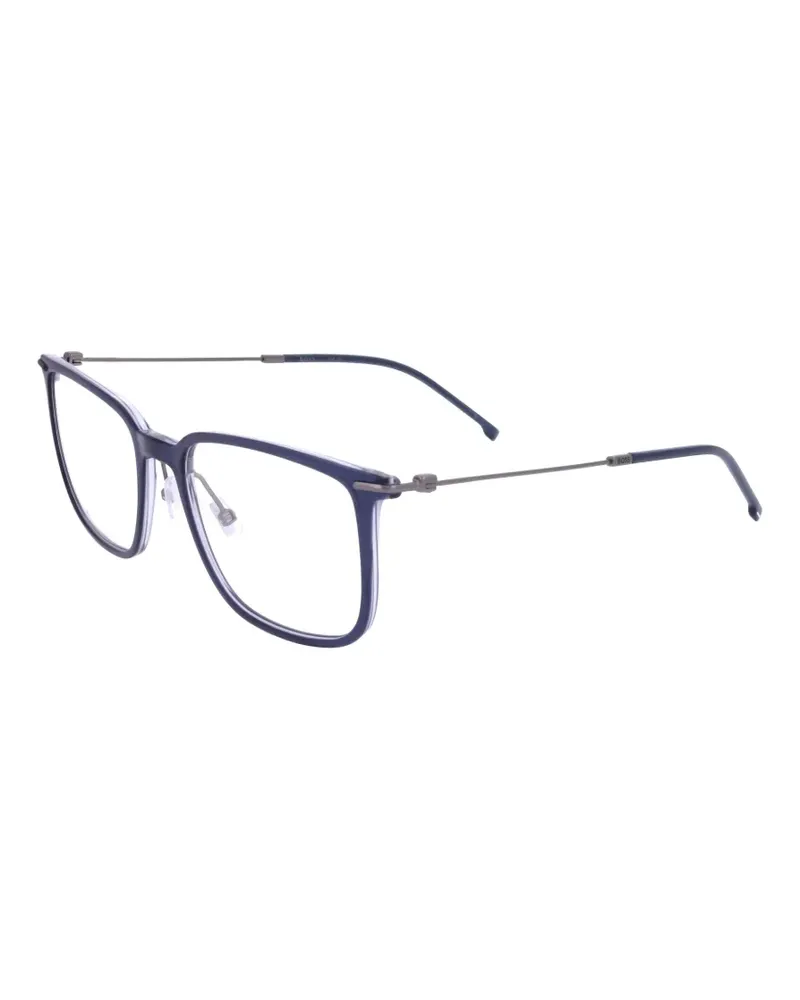 HUGO BOSS Brille mit eckigem Gestell - Blau Blau