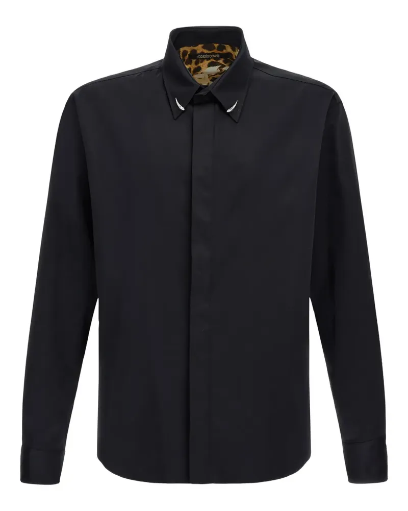 Roberto Cavalli Fang Hemd - Schwarz Schwarz
