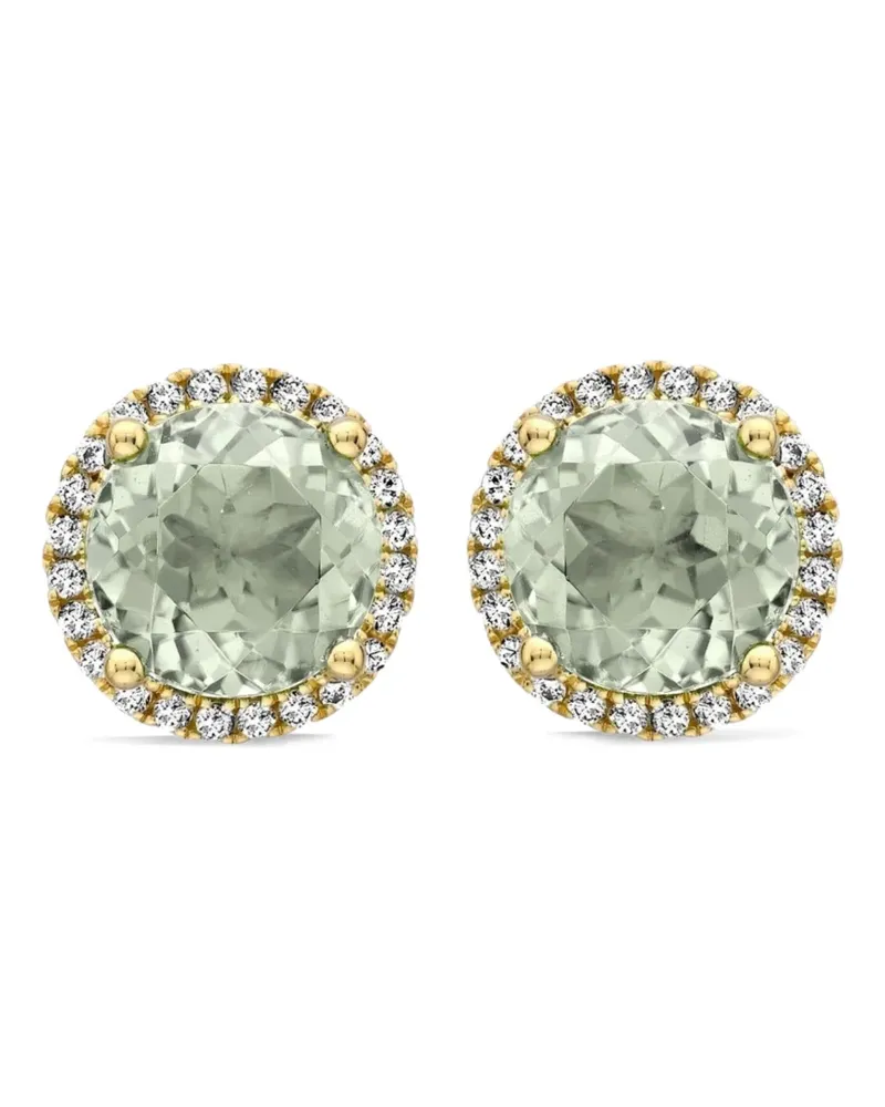 Kiki McDonough 18kt Grace Gelbgoldohrstecker mit Amethyst und Diamant Gold