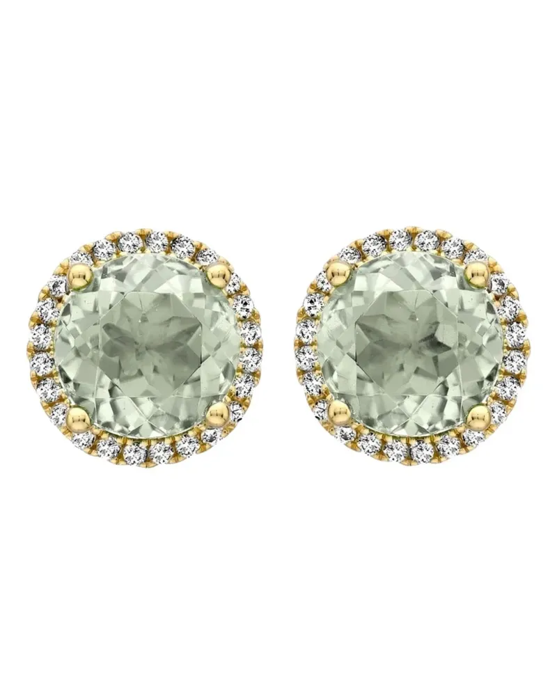 Kiki McDonough 18kt Grace Gelbgoldohrstecker mit Amethyst und Diamant Gold