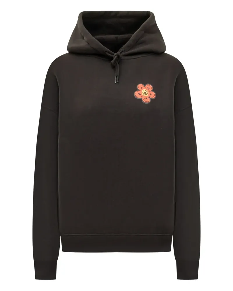 Kenzo x Futura 2000 Hoodie mit Blumenapplikation - Schwarz Schwarz