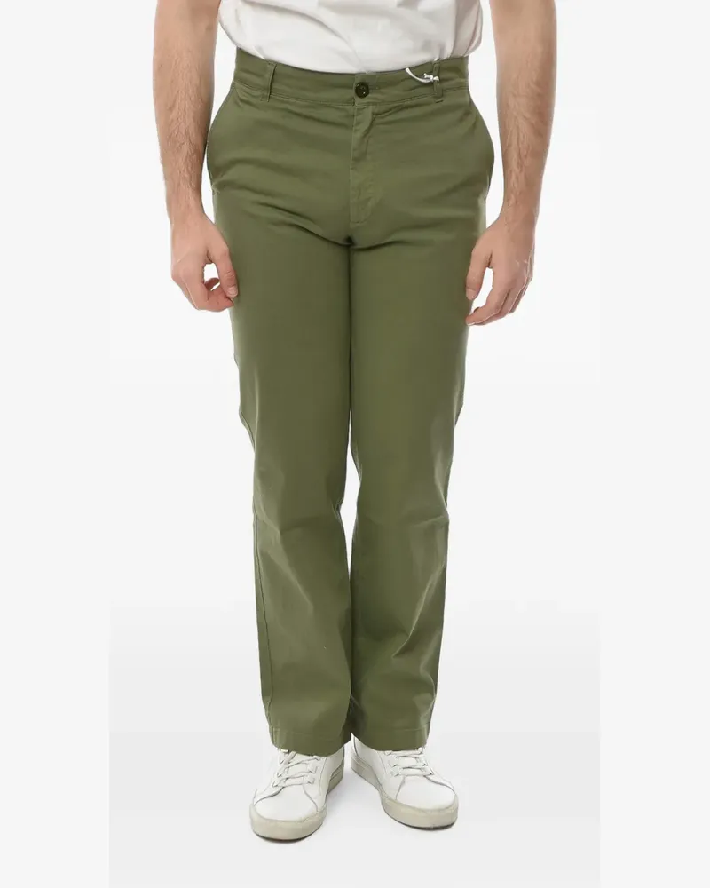 Department 5 logo-patch trousers - Grün Grün