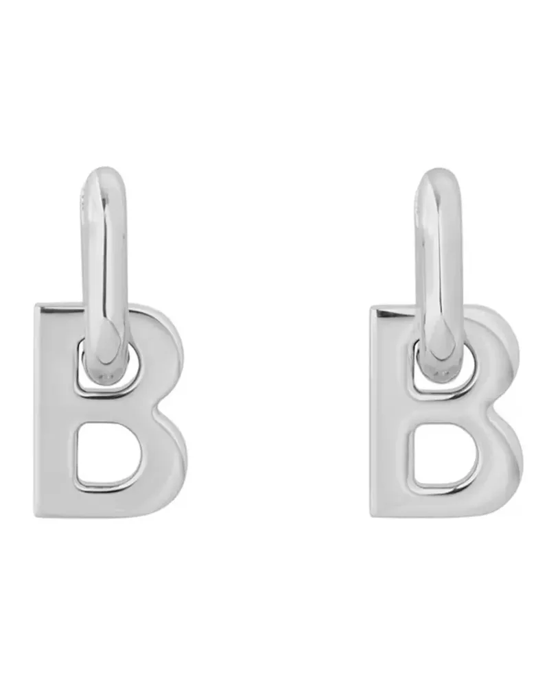 Balenciaga Ohrringe mit Buchstaben-Anhänger - Silber Silber