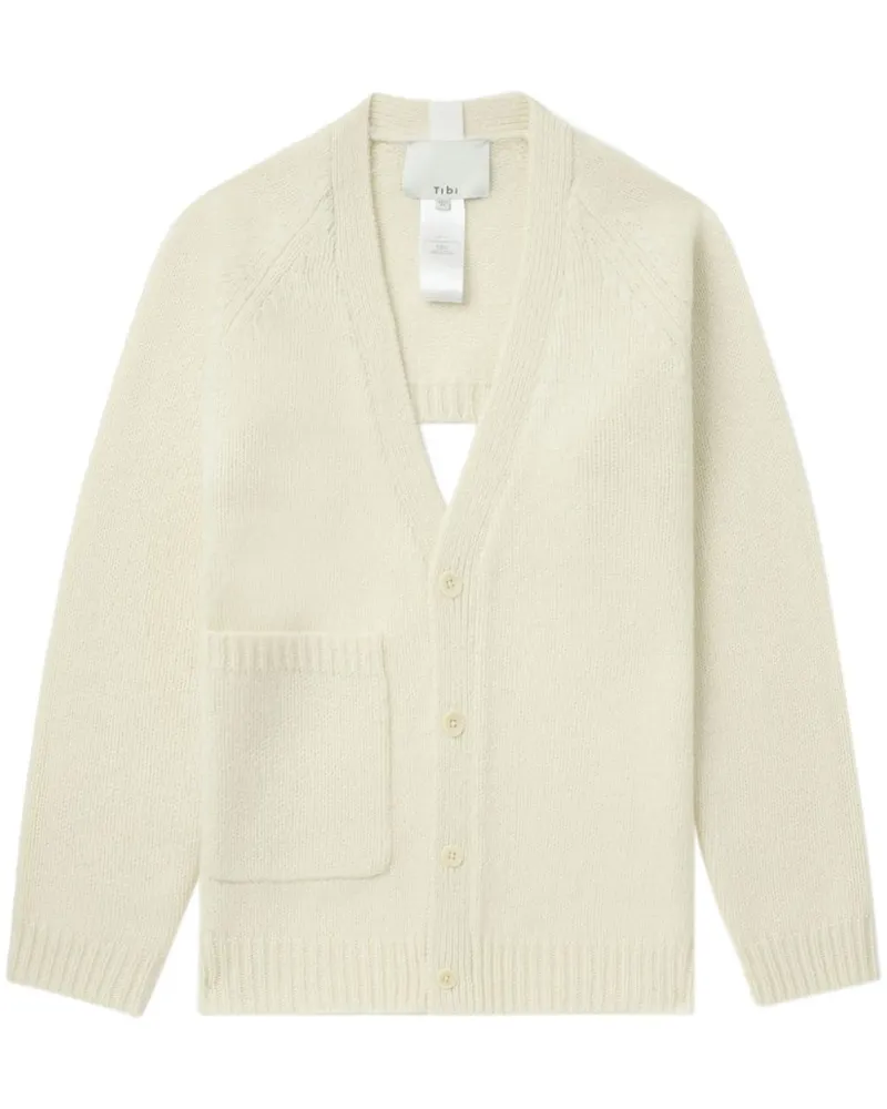 tibi Cardigan aus Wolle - Nude Nude