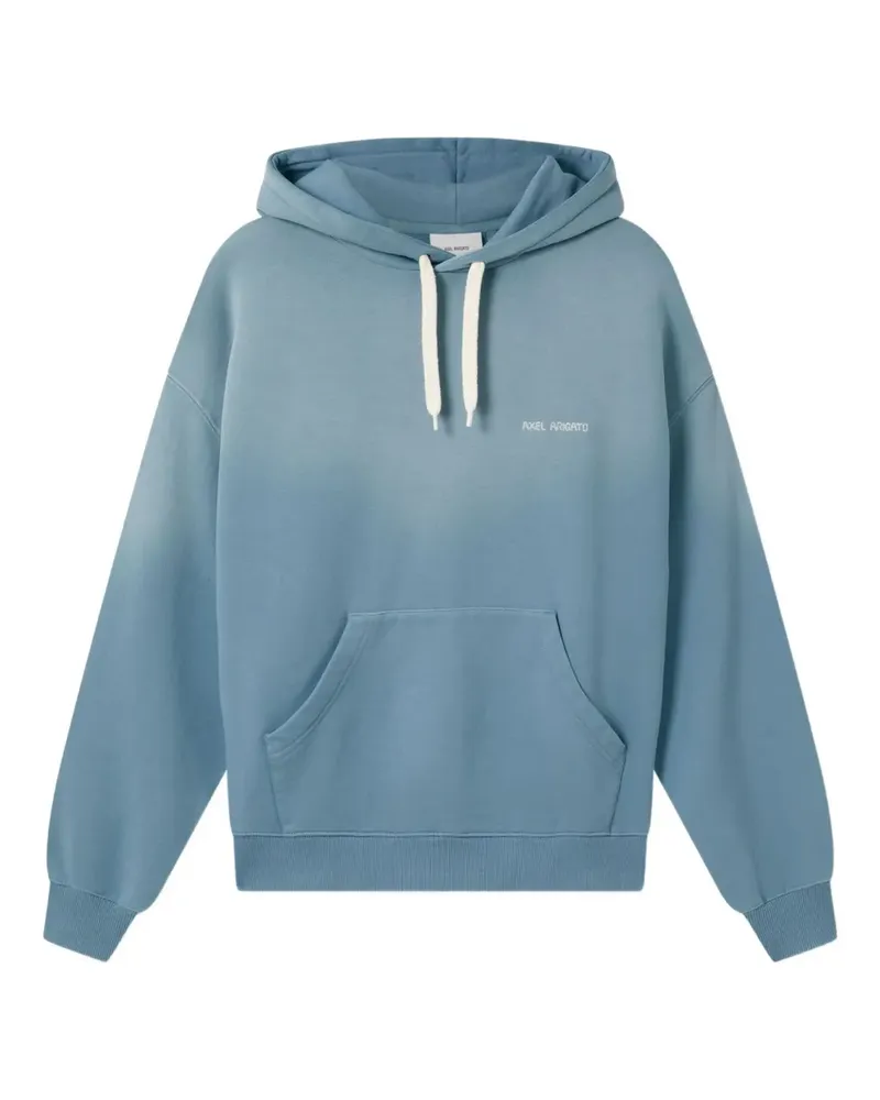 Axel Arigato Hoodie mit Logo-Stickerei - Blau Blau