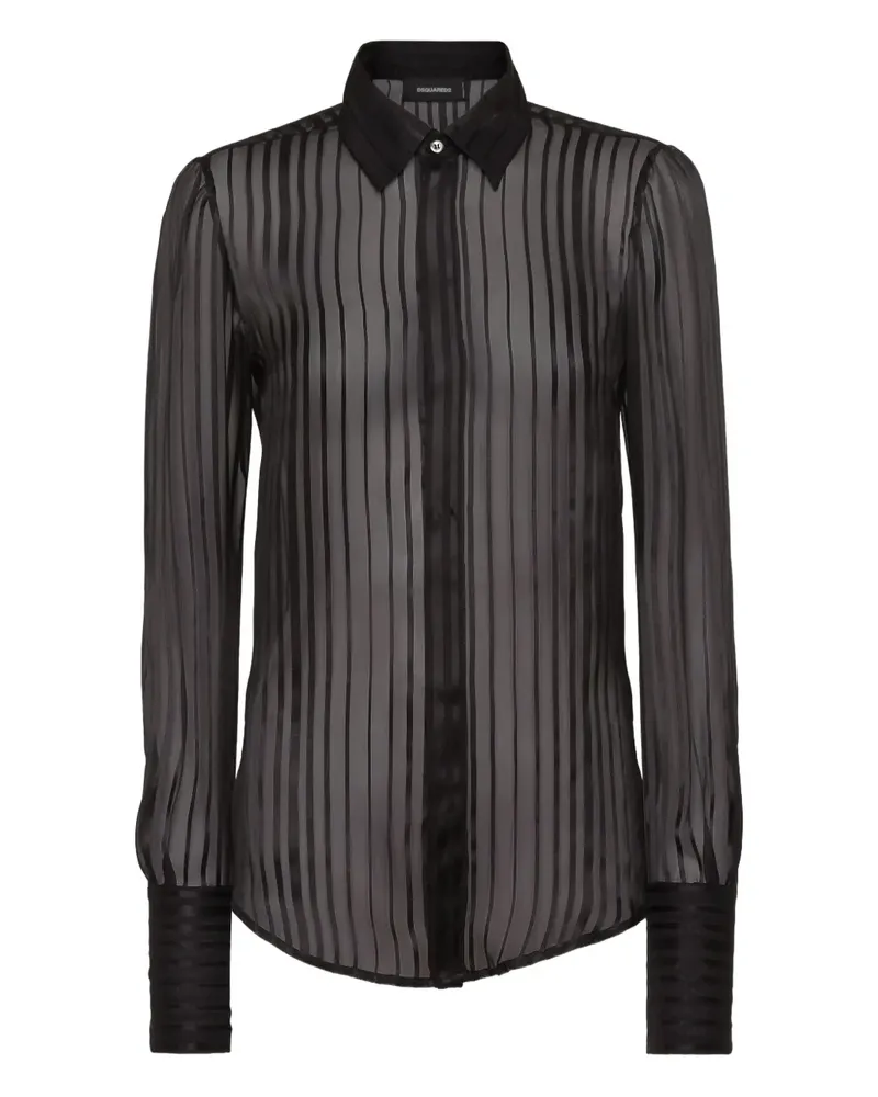 Dsquared2 Bianca Hemd - Schwarz Schwarz