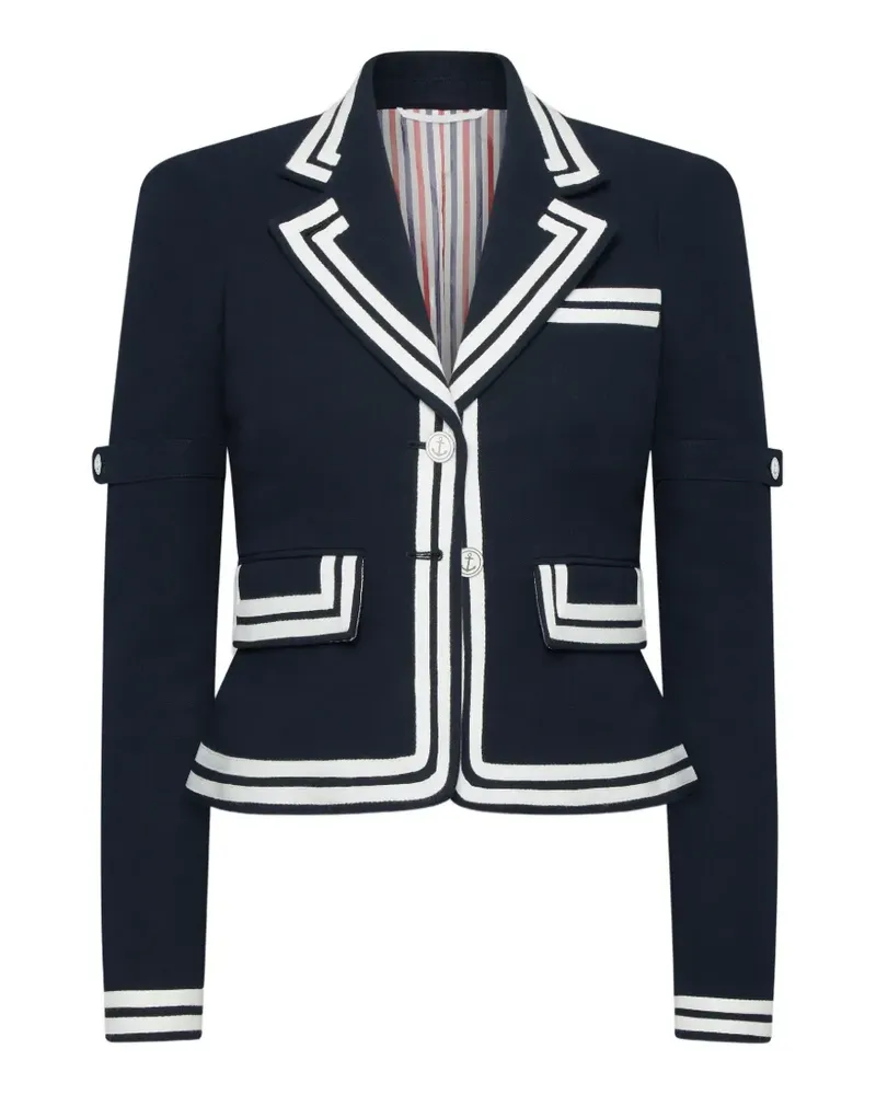Thom Browne Cropped-Jacke - Blau Blau