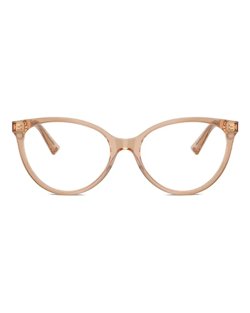 Jimmy Choo round frame glasses - Nude Nude
