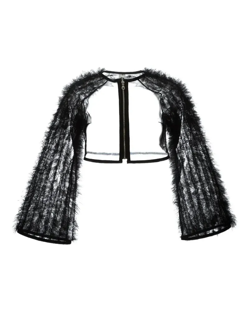 Noir Kei Ninomiya Jacke mit Tüllapplikation - Schwarz Schwarz