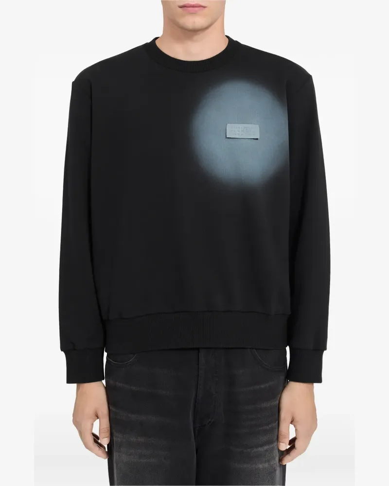 Maison Margiela Sweatshirt mit Graffiti-Effekt - Schwarz Schwarz