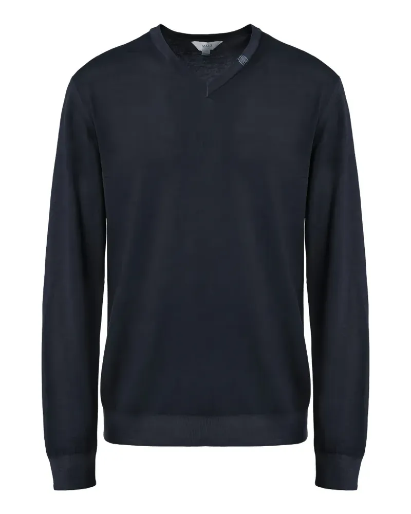 Malo Tavolozza Strickpullover - Blau Blau