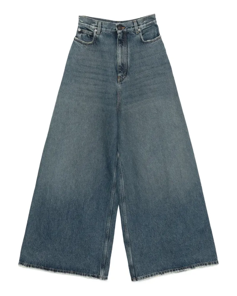Balenciaga Jeans mit weitem Bein - Blau Blau