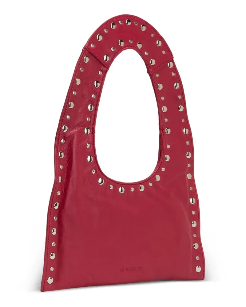 GIMAGUAS mini Franca stud-embellished tote bag - Rot Rot