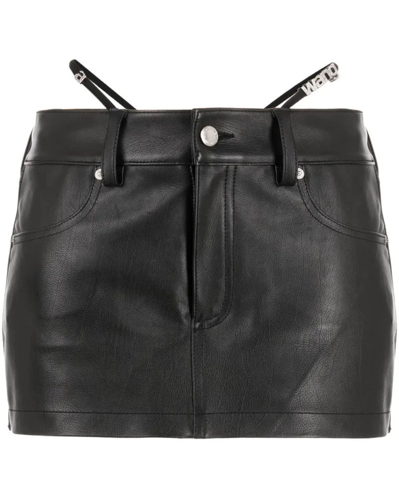 Alexander Wang Minirock mit Riemen - Schwarz Schwarz