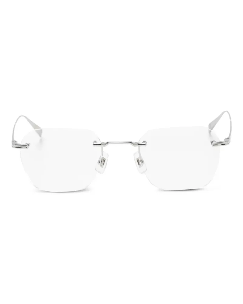 Dunhill Brille mit eckigem Gestell - Silber Silber