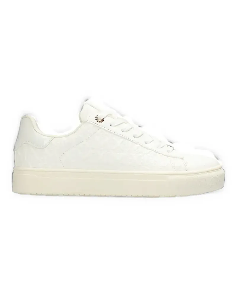 Mexx Plateau-Sneakers mit Monogramm-Prägung - Weiß Weiß