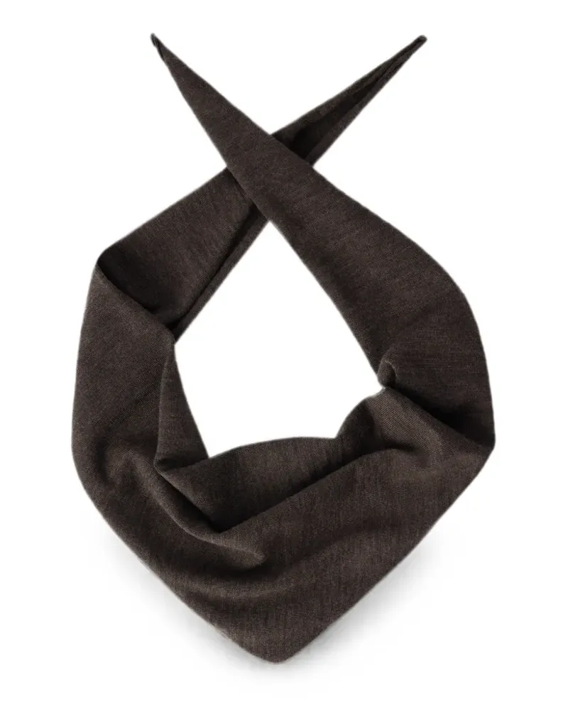 Christophe Lemaire triangular scarf in fine merino wool - Braun Braun