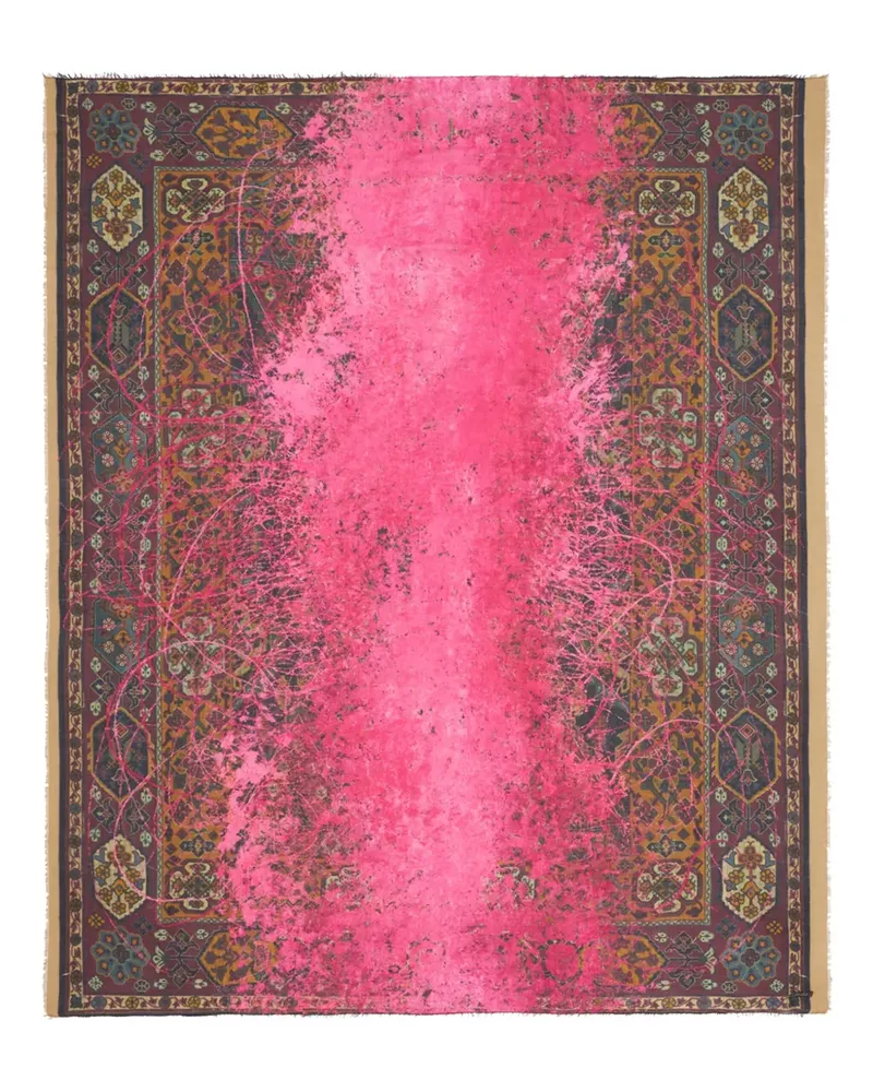 Faliero Sarti Schal mit Fransen - Rosa Rosa