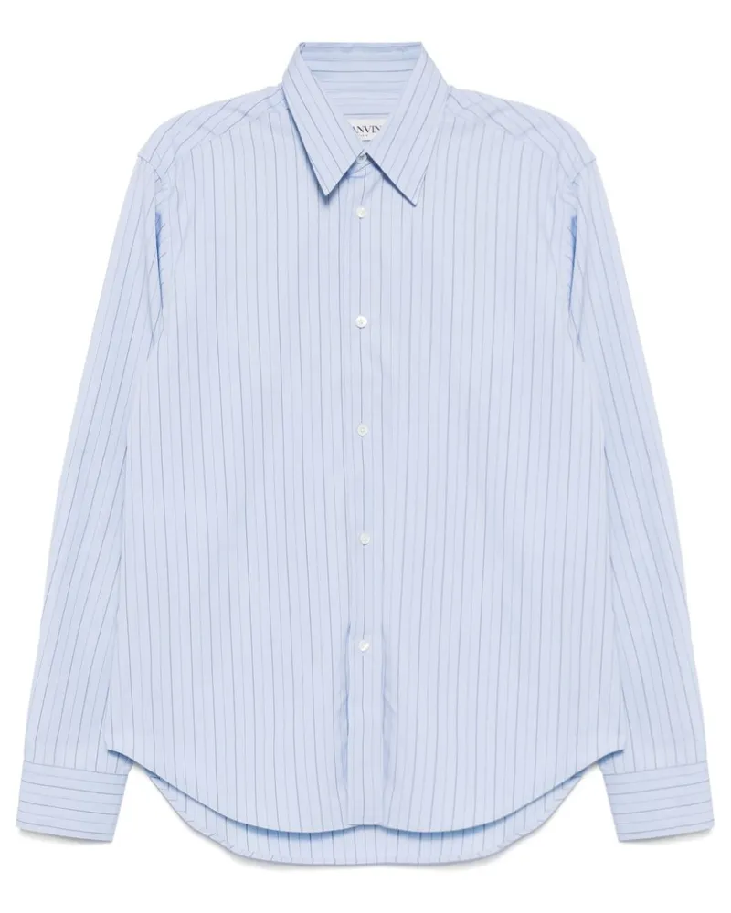Lanvin Gestreiftes Hemd - Blau Blau