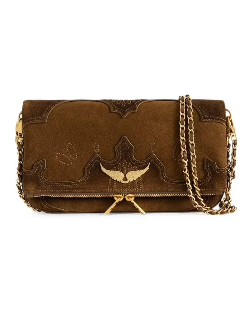 Zadig & Voltaire Rock Western clutch - Braun Braun