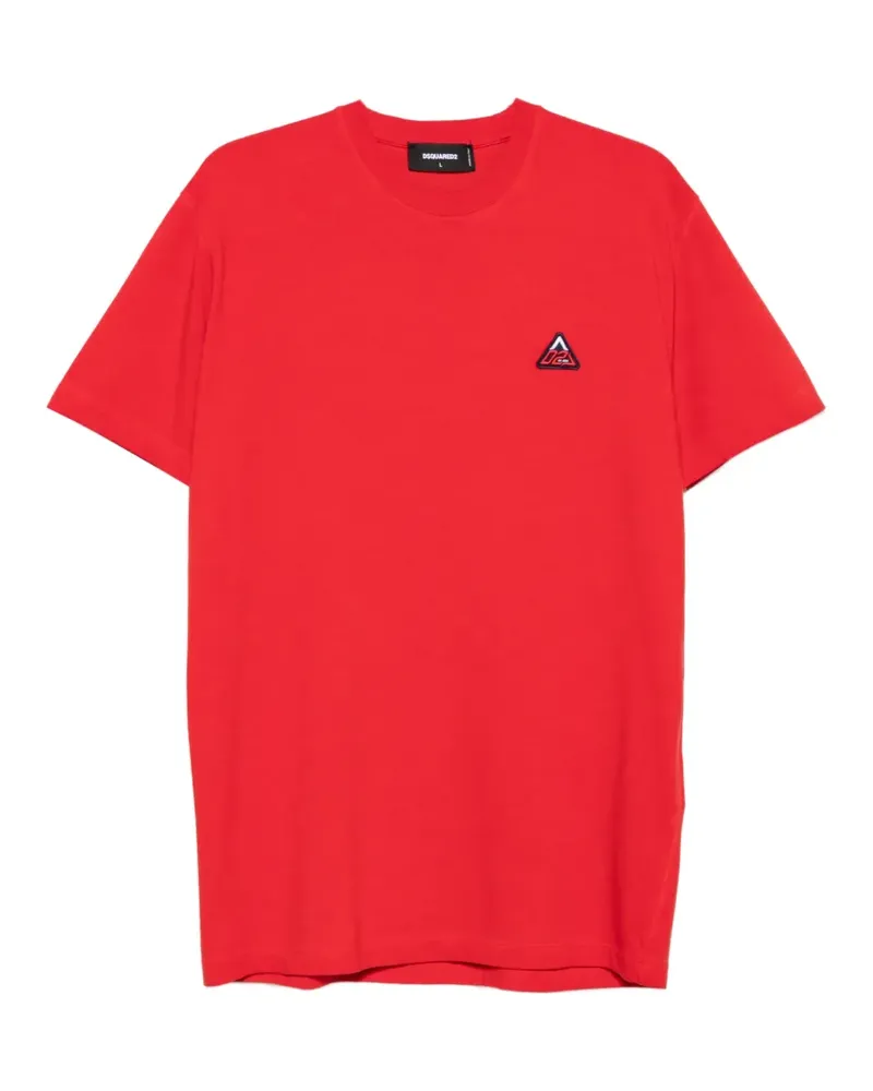 Dsquared2 T-Shirt mit Logo-Patch - Rot Rot