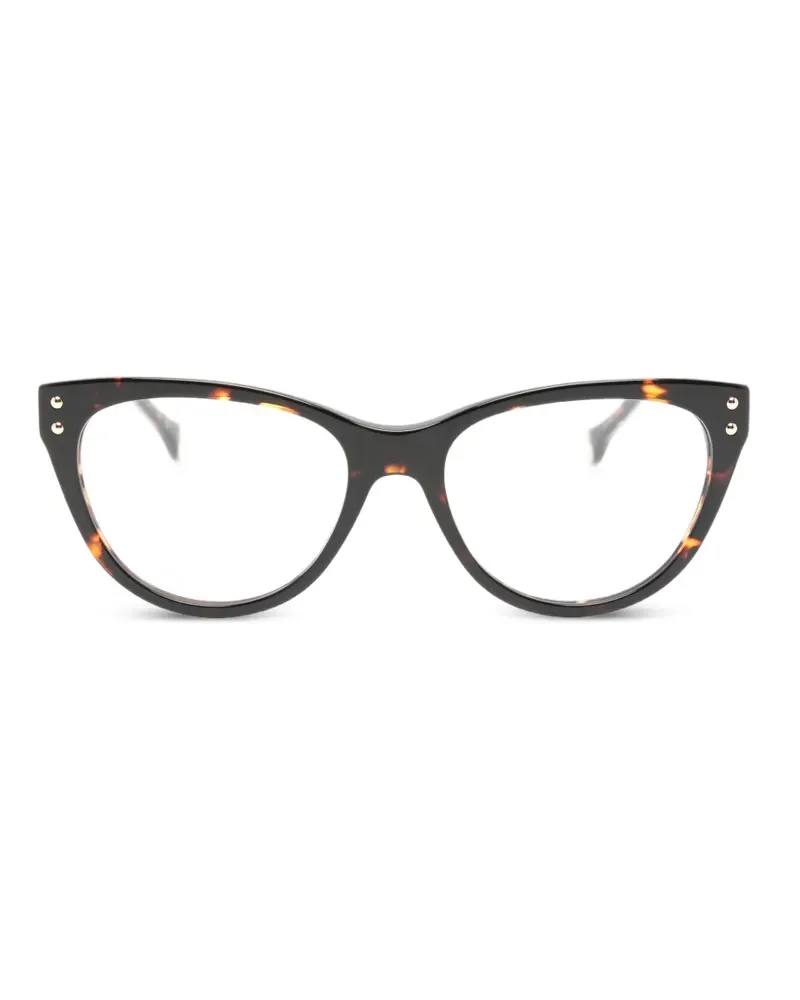 Carolina Herrera New York Cat-Eye-Brille in Schildpattoptik - Braun Braun