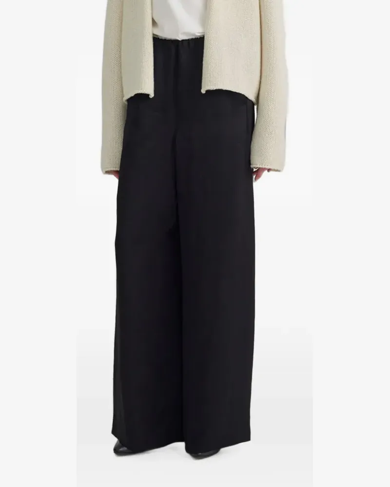 Taiga Takahashi Easy palazzo pants - Schwarz Schwarz