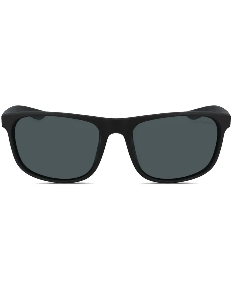 Nike Sonnenbrille mit eckigem Gestell - Schwarz Schwarz