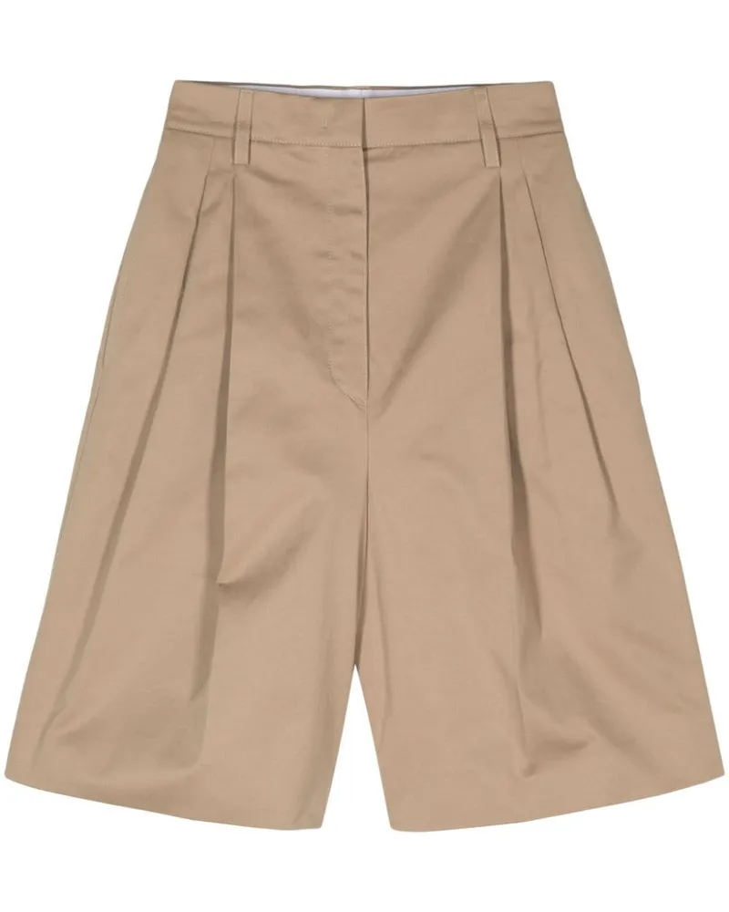 Prada Shorts mit Faltendetail - Braun Braun