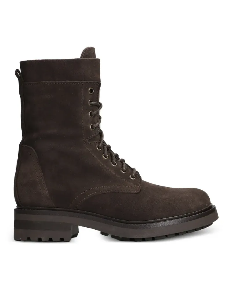Julie Dee Schnürstiefel aus Wildleder - Braun Braun