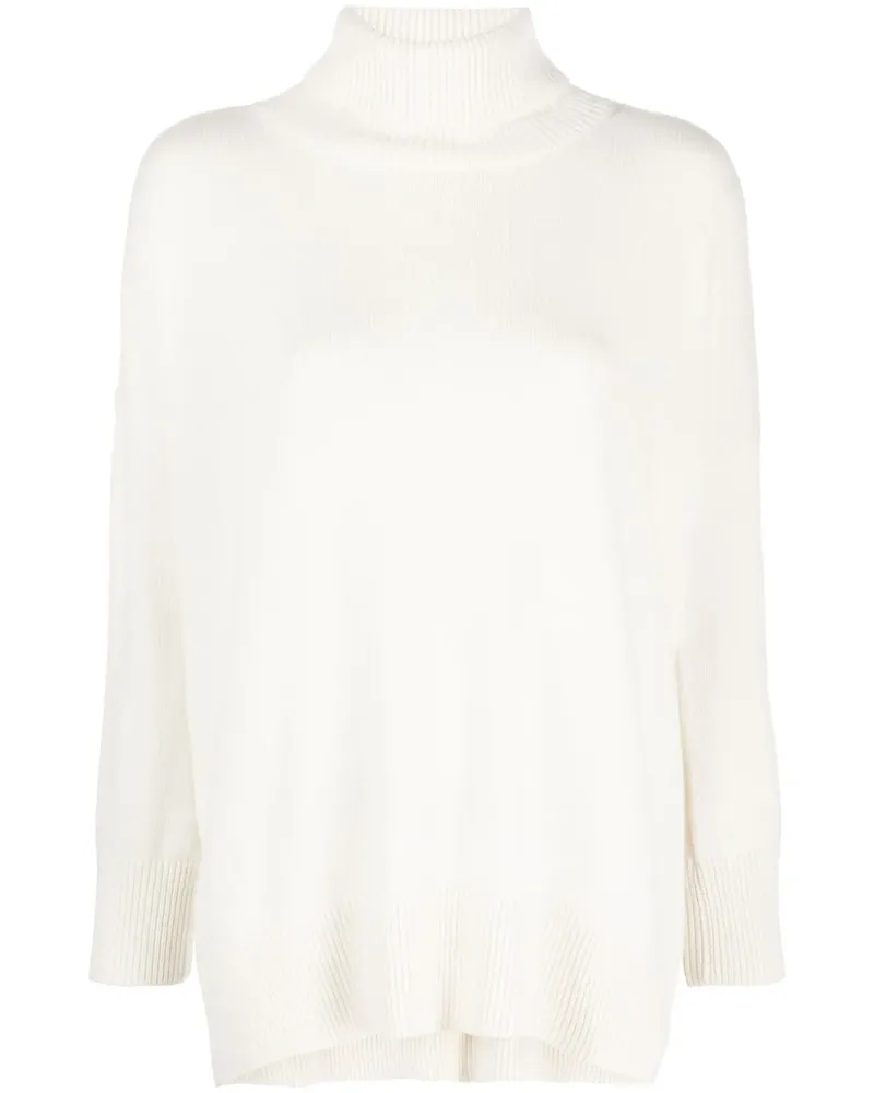 MAX&MOI Prairie Kaschmirpullover mit Rollkragen - Weiß Weiß