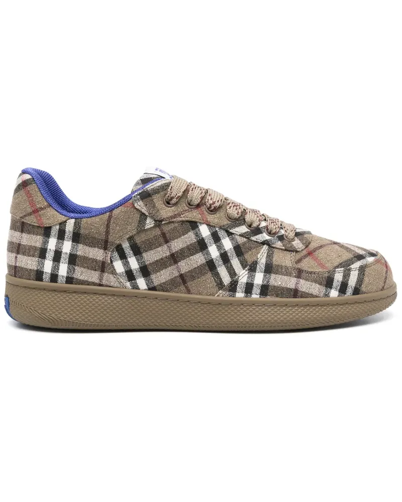 Burberry Karierte Sneakers - Braun Braun