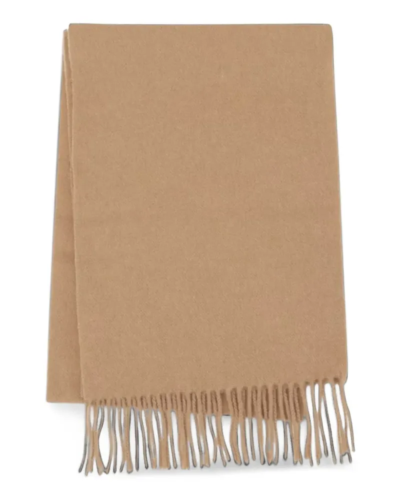 NN 07 Four Schal mit Fransen und Logo-Patch - Nude Nude
