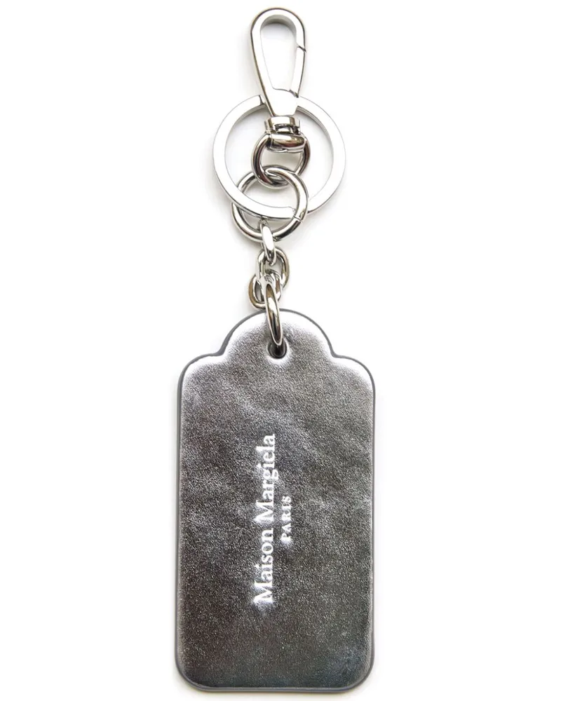 Maison Margiela Schlüsselanhänger mit Logo-Prägung - Silber Silber