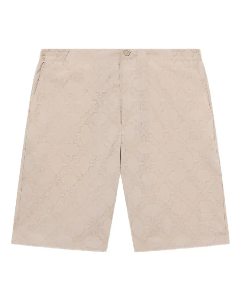 OFF-WHITE Arrow monogram bowling shorts - Nude Nude