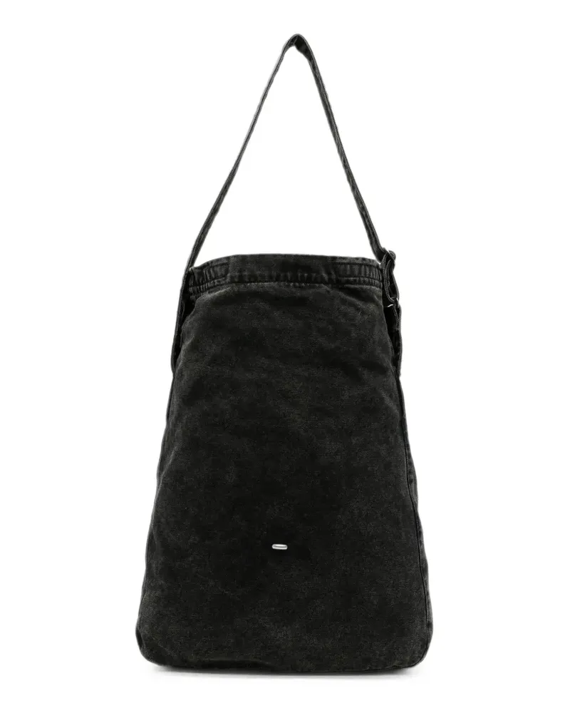 Our Legacy Sling canvas messenger bag - Schwarz Schwarz