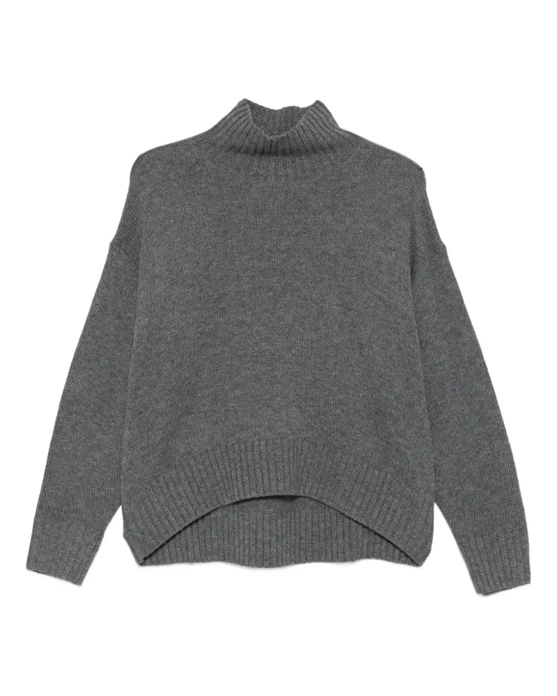 Luisa Cerano high-low turtleneck sweater - Grau Grau